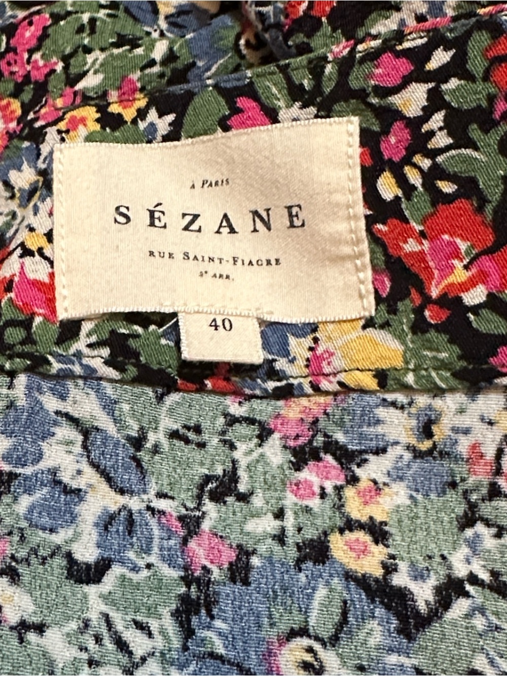 Sezane Tabata Skirt in California Floral Print - Picture 2 of 7
